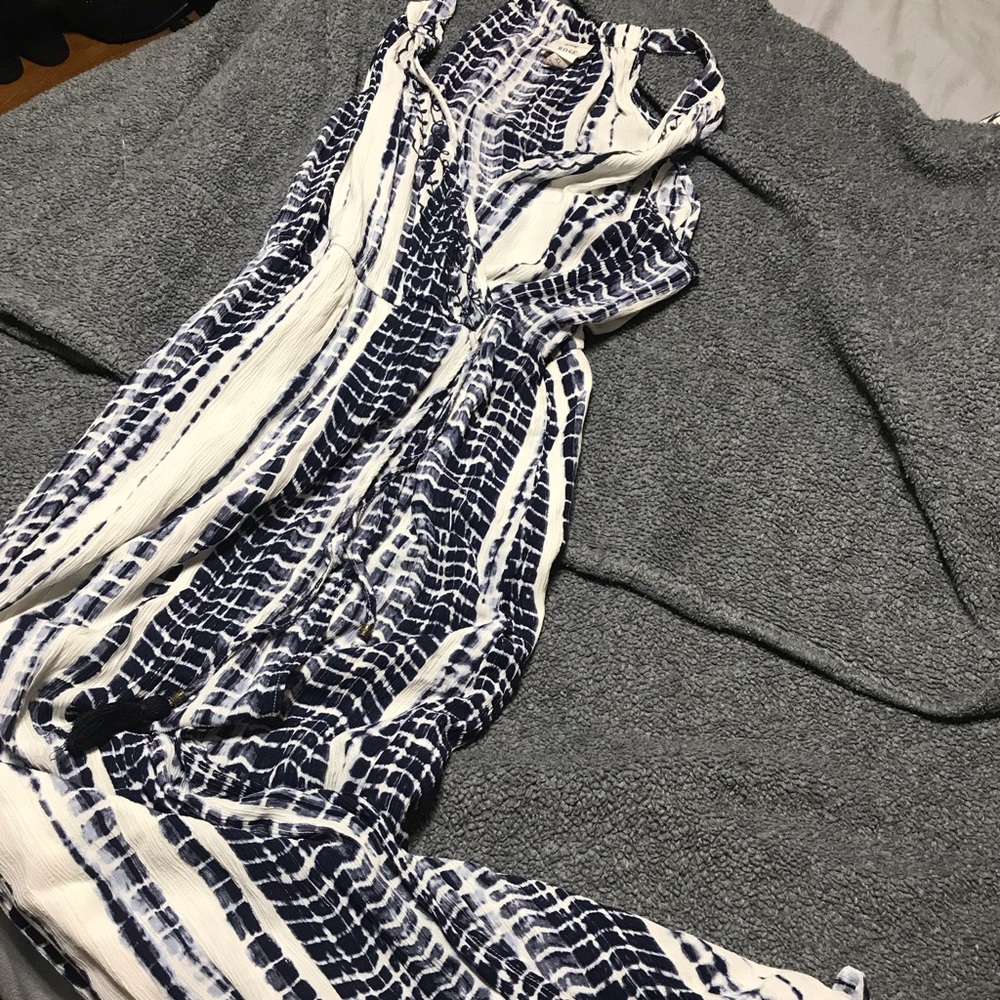Navy and white maxi